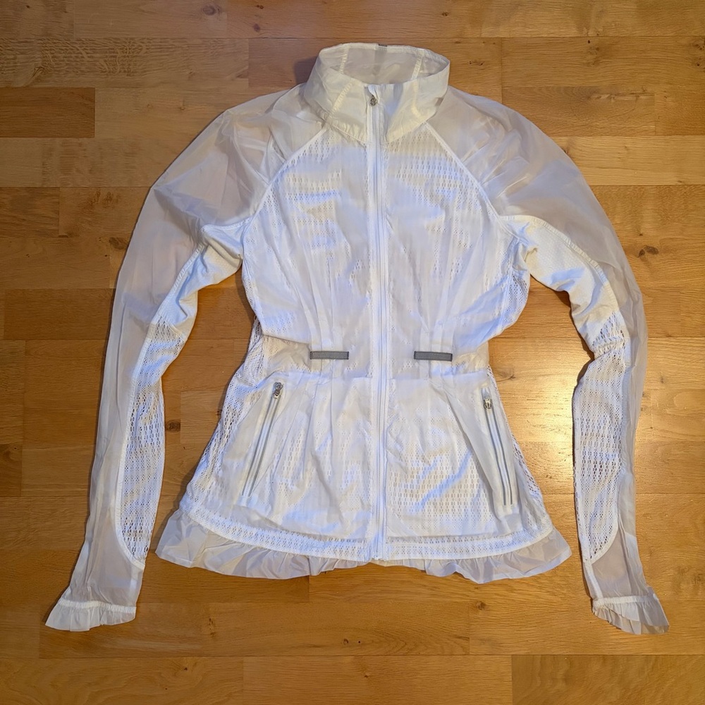 Lululemon Lightweight Wind/ Rain Jacket Sheer Mes… - image 5